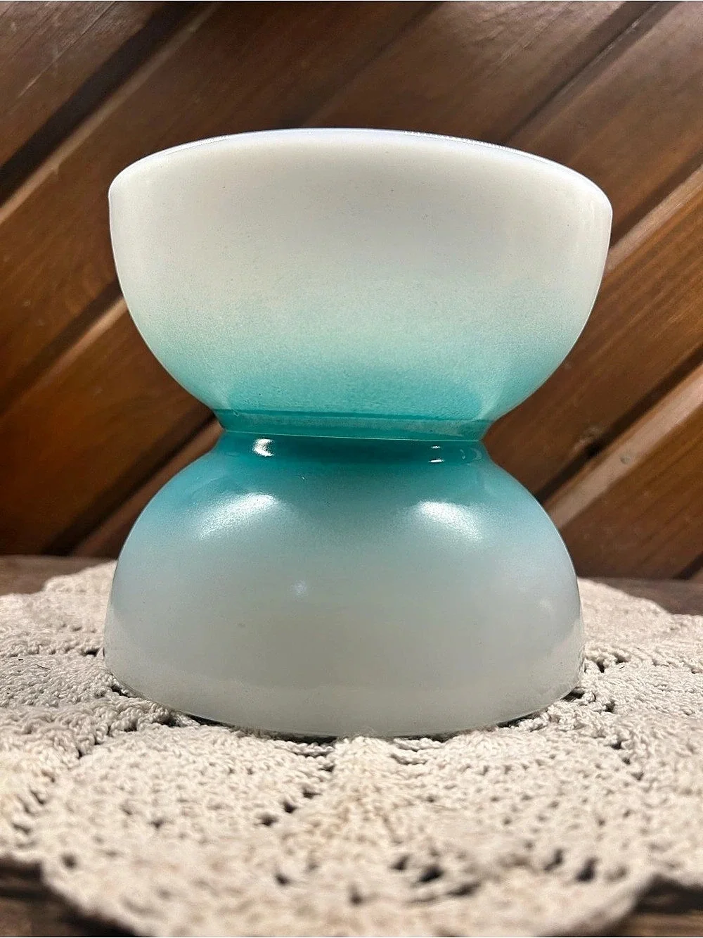Vintage 1950s Fire-King Turquoise Ombre Bowls - Set of 2